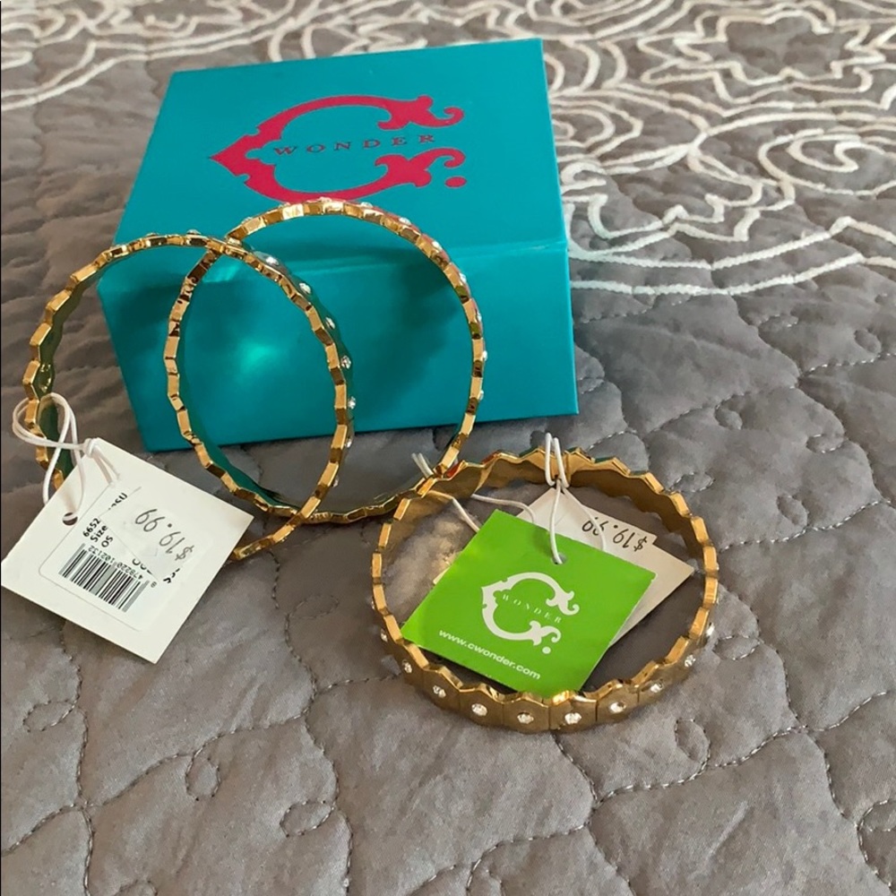C wonder bracelets gold and peach great gift